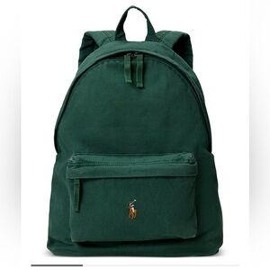 NWT Authentic Polo Ralph Lauren Canvas Backpack Vintage Pine